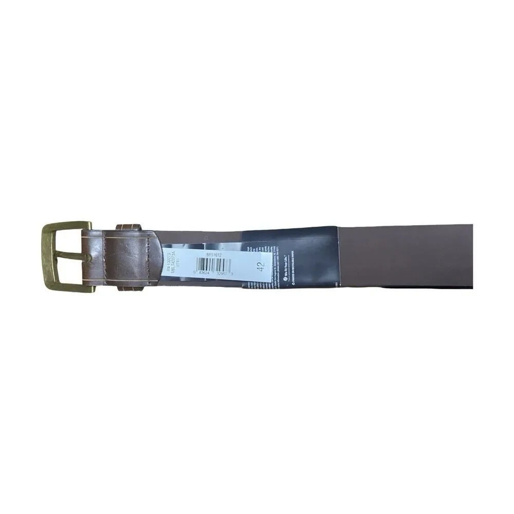 Wrangler Brown Genuine Leather Belt - Size 42 NWT BR51612